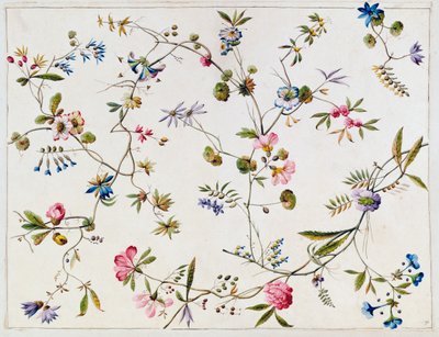 Motif textile, vers 1788-92 - William Kilburn